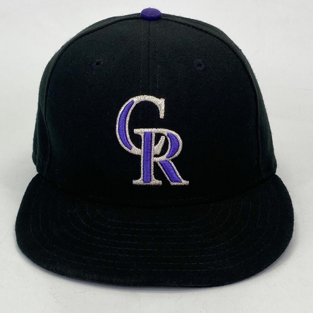 New‎ Era Colorado Rockies 59fifty Hat Authentic Collection Size 6 7/8 Black